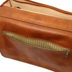 Cartable homme ANCONA cuir pleine fleur ordinateur 17 pouces