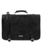 Cartable homme ANCONA cuir pleine fleur ordinateur 17 pouces