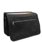 Cartable homme ANCONA cuir pleine fleur ordinateur 17 pouces