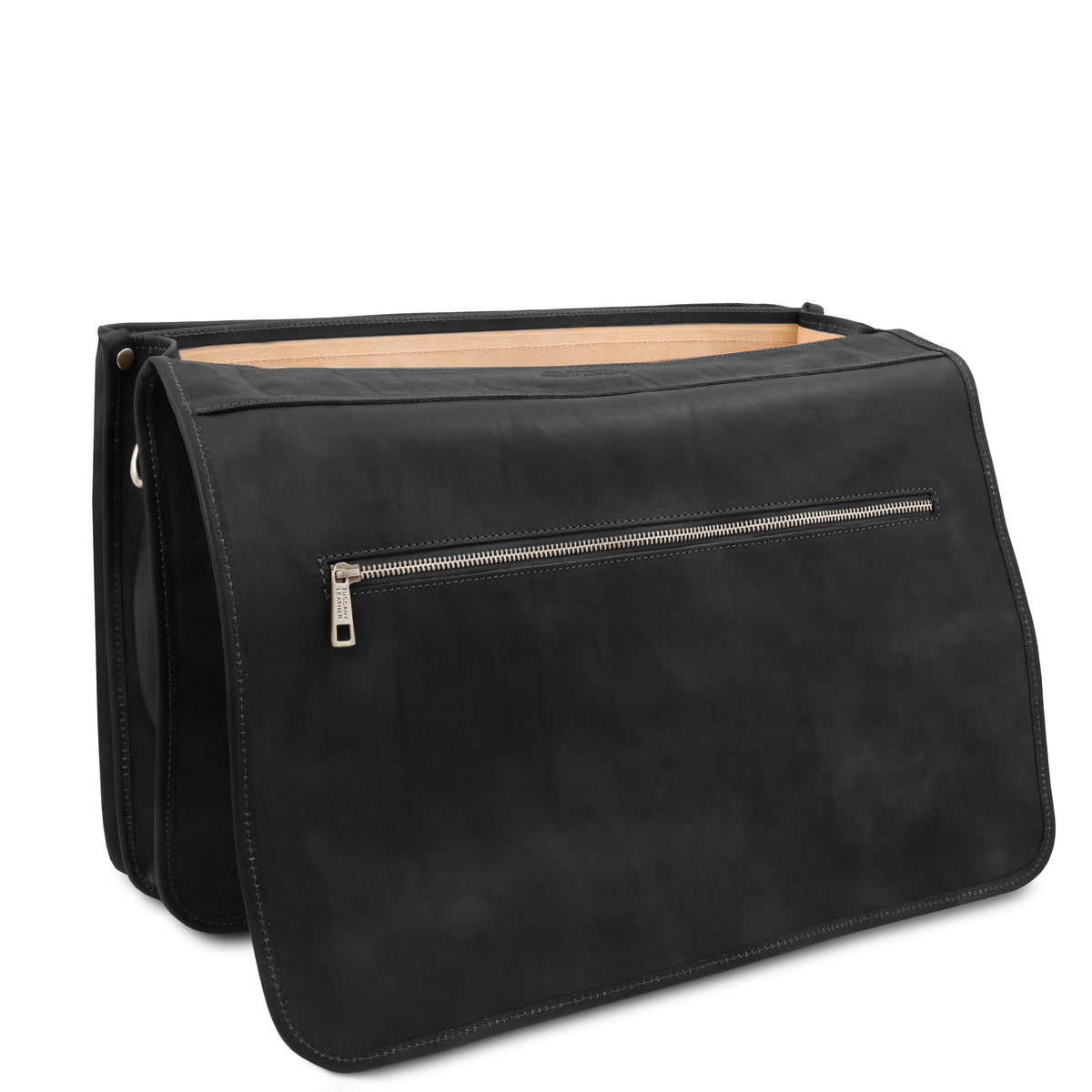 Cartable homme ANCONA cuir pleine fleur ordinateur 17 pouces