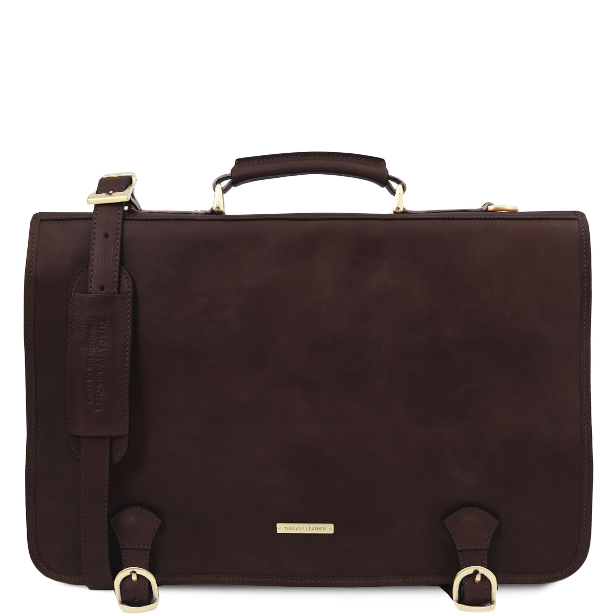 Cartable homme ANCONA cuir pleine fleur ordinateur 17 pouces