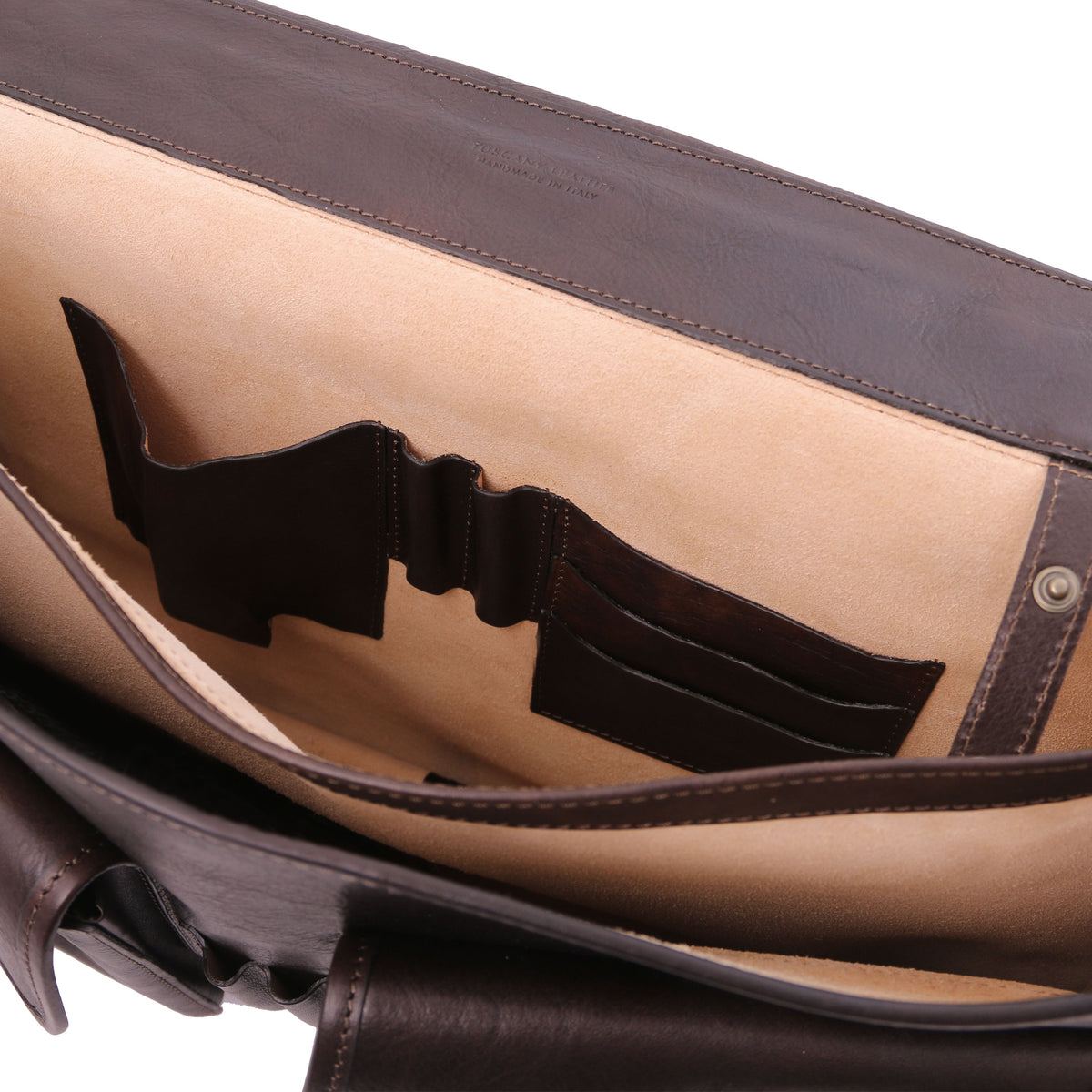 Cartable homme ANCONA cuir pleine fleur ordinateur 17 pouces