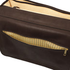 Cartable homme ANCONA cuir pleine fleur ordinateur 17 pouces