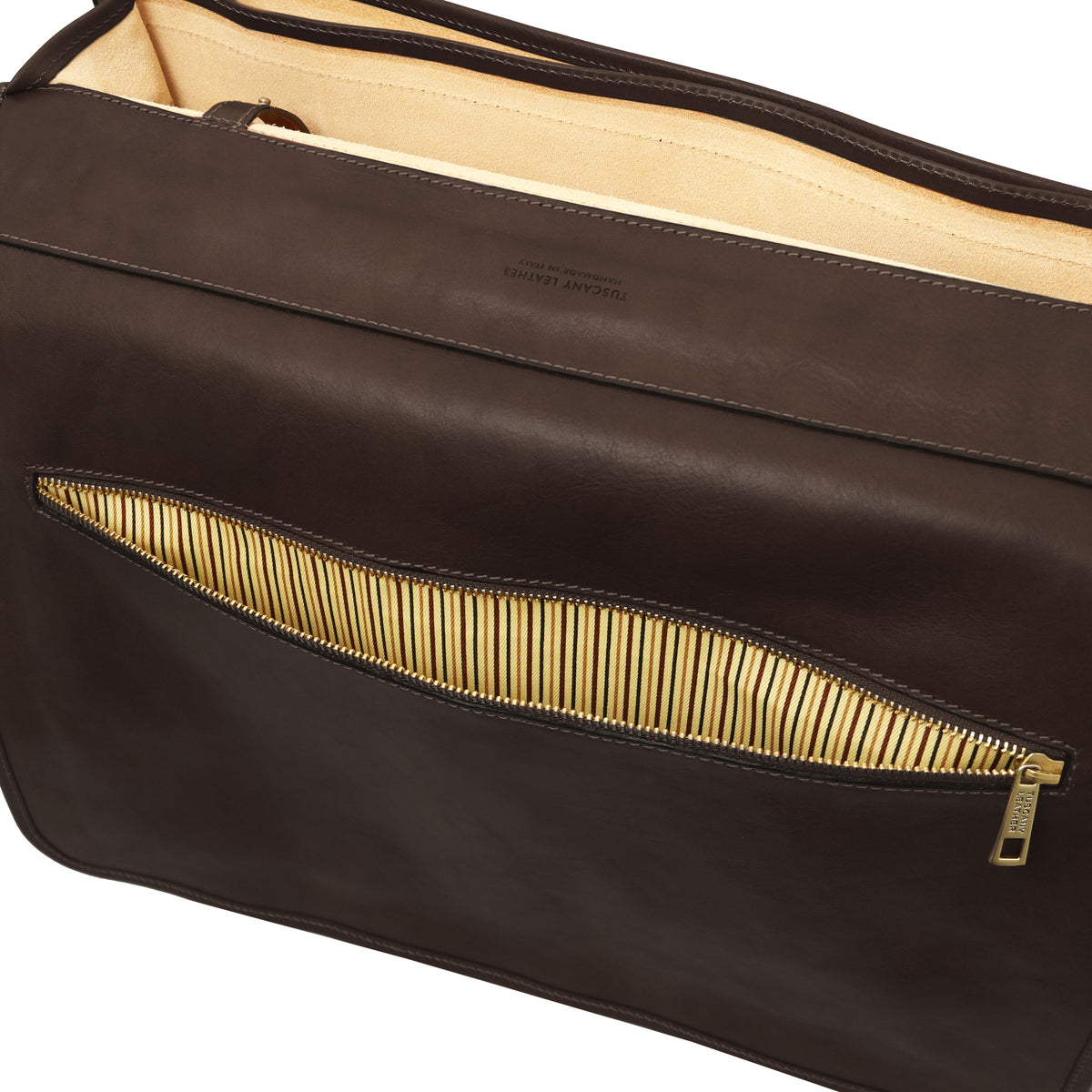 Cartable homme ANCONA cuir pleine fleur ordinateur 17 pouces
