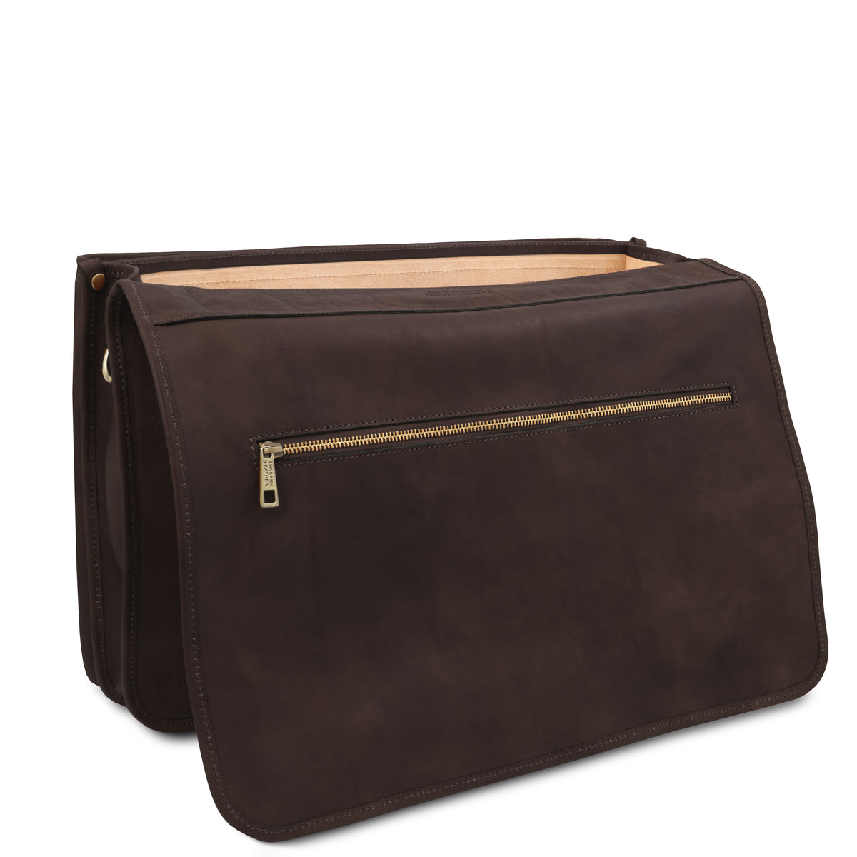 Cartable homme ANCONA cuir pleine fleur ordinateur 17 pouces