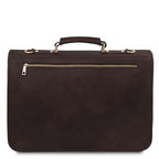 Cartable homme ANCONA cuir pleine fleur ordinateur 17 pouces