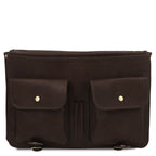Cartable homme ANCONA cuir pleine fleur ordinateur 17 pouces