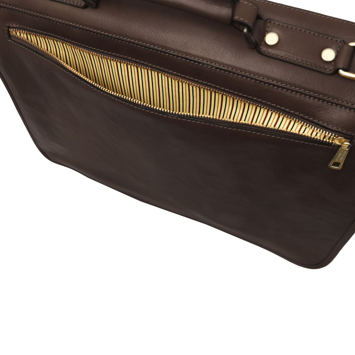 Cartable homme ANCONA cuir pleine fleur ordinateur 17 pouces