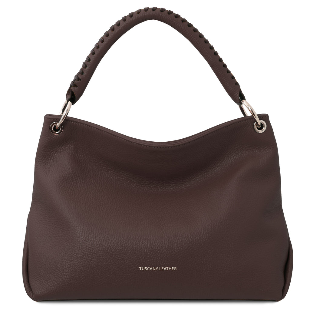 ORÉLIA — Sac bandoulière souple en cuir grainé