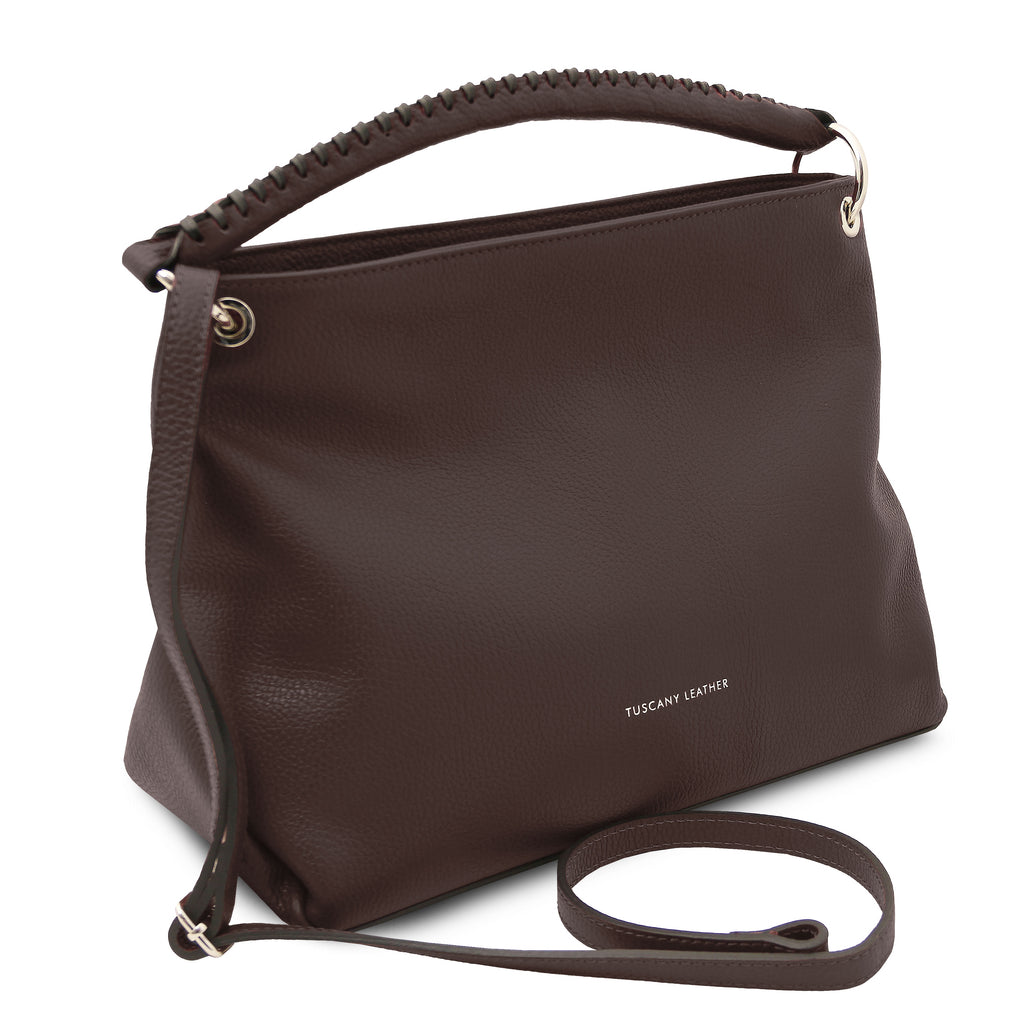 ORÉLIA — Sac bandoulière souple en cuir grainé