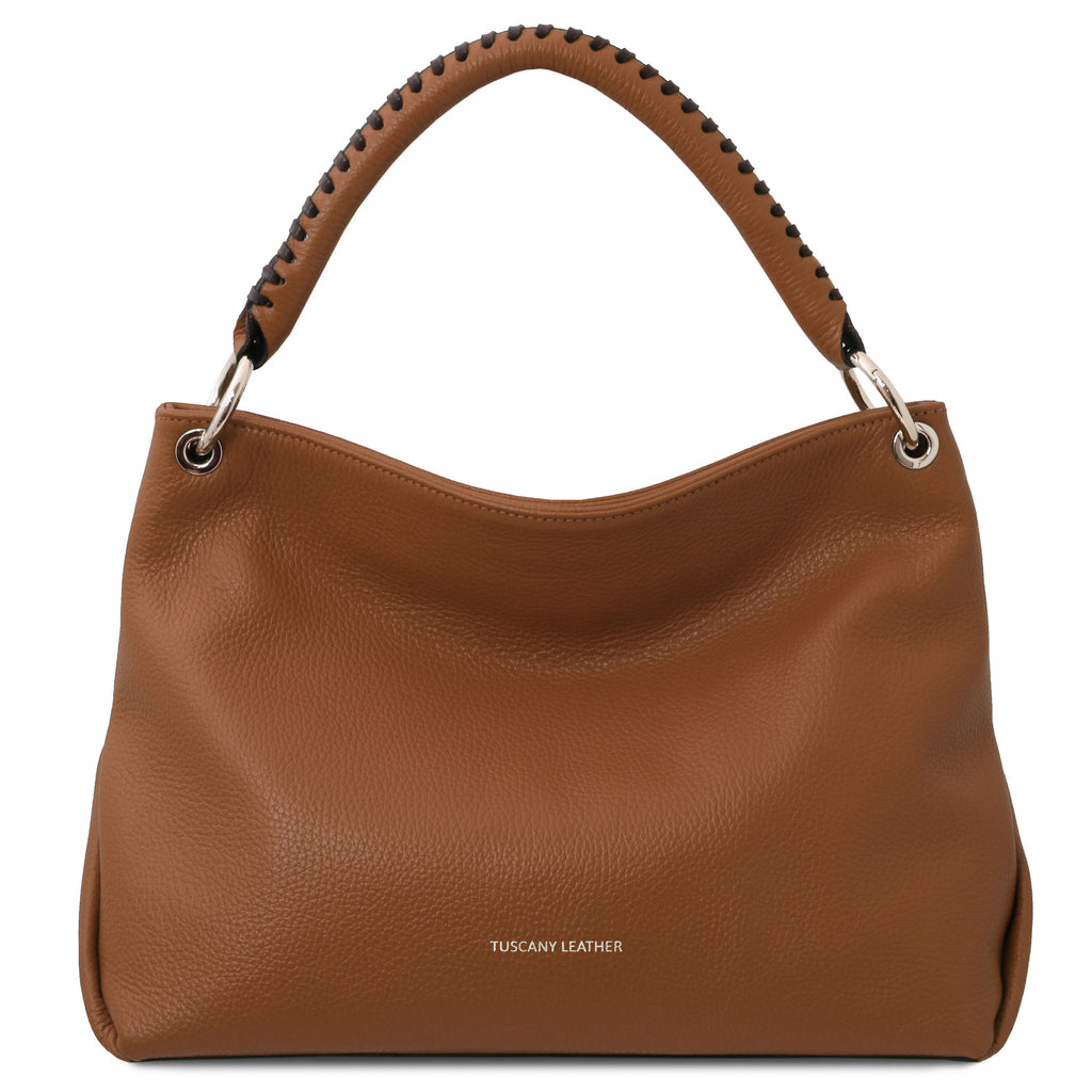 ORÉLIA — Sac bandoulière souple en cuir grainé