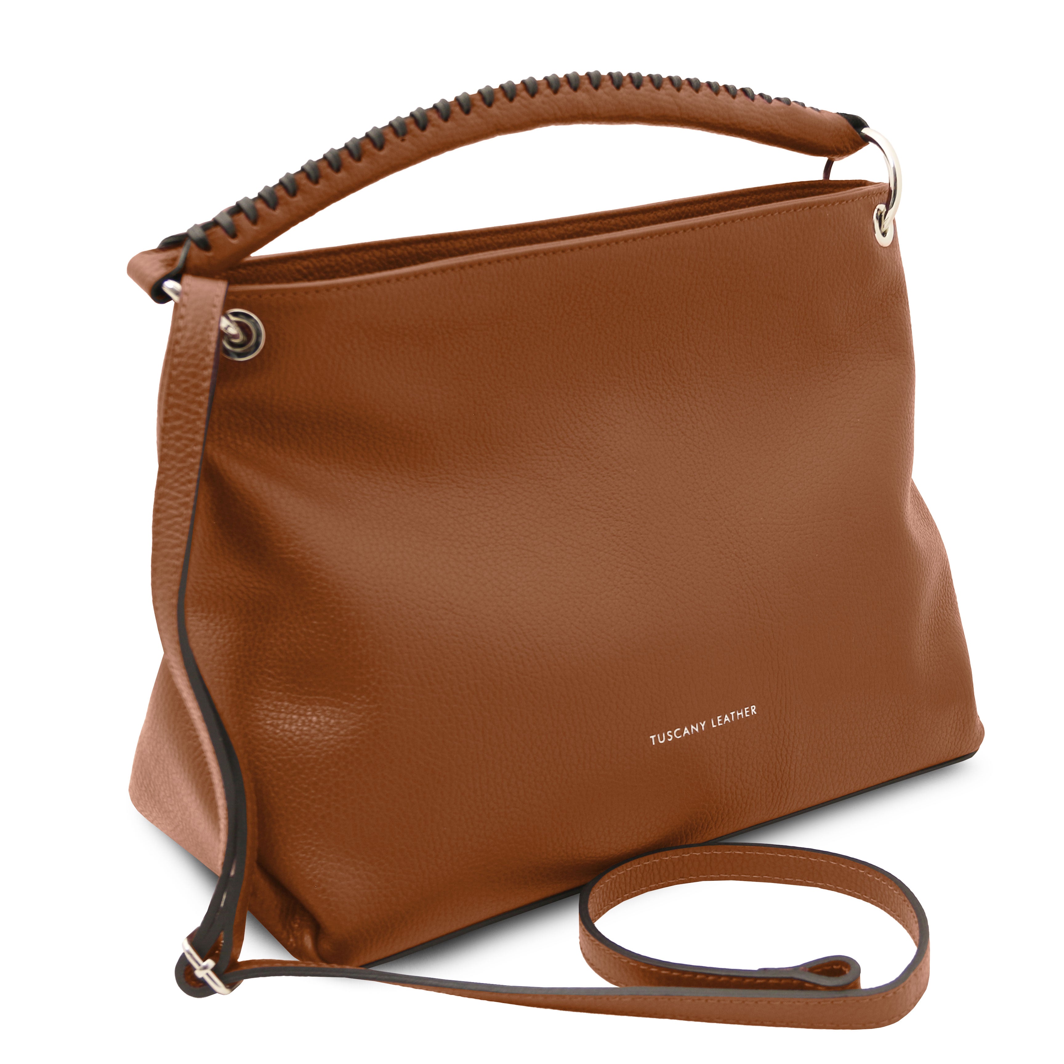 ORÉLIA — Sac bandoulière souple en cuir grainé