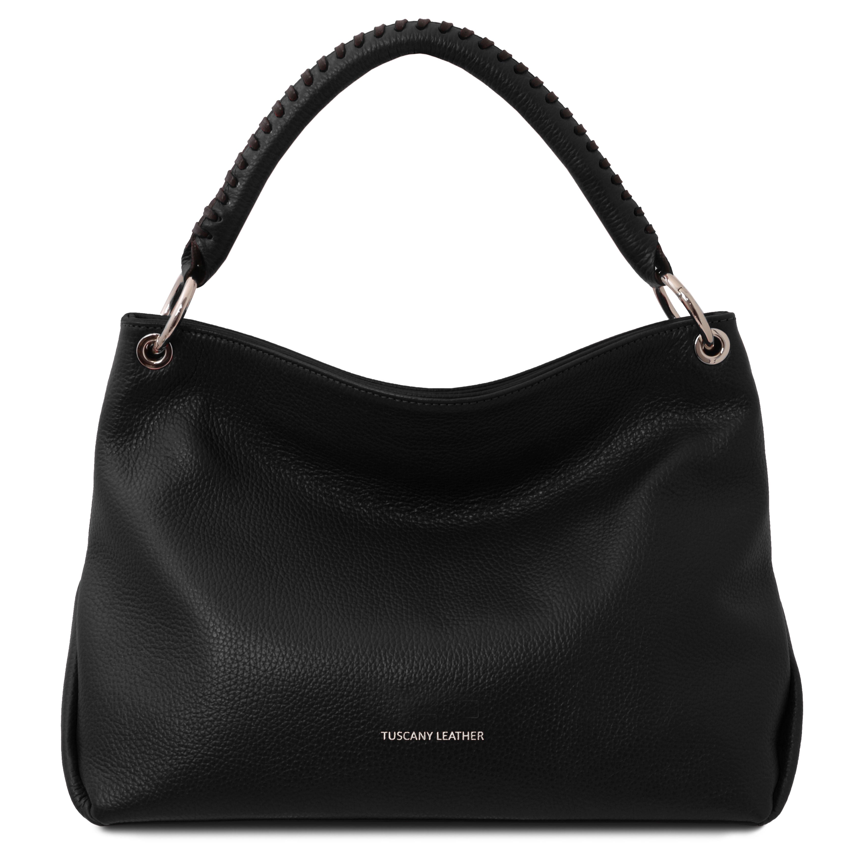 ORÉLIA — Sac bandoulière souple en cuir grainé