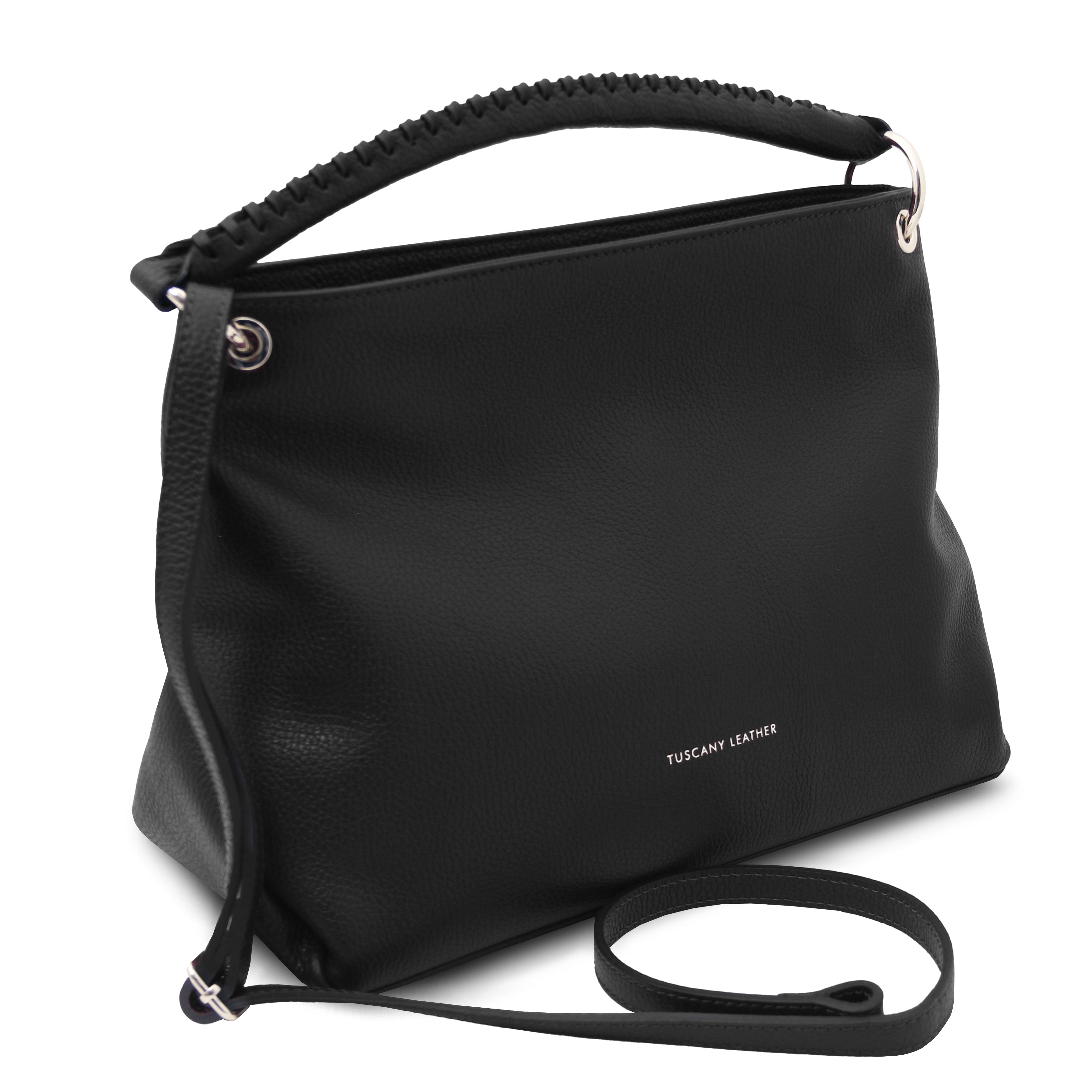 ORÉLIA — Sac bandoulière souple en cuir grainé