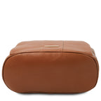 Sac à dos antivol femme ORVIETO en cuir véritable grainé