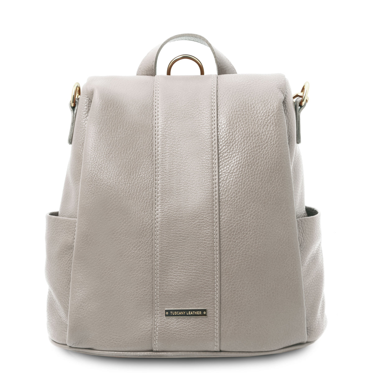 Sac à dos antivol femme ORVIETO en cuir véritable grainé