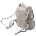 Sac à dos antivol femme ORVIETO en cuir véritable grainé