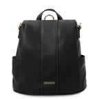 Sac à dos antivol femme ORVIETO en cuir véritable grainé