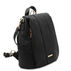 Sac à dos antivol femme ORVIETO en cuir véritable grainé