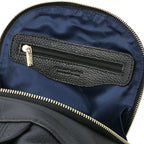 Sac à dos antivol femme ORVIETO en cuir véritable grainé