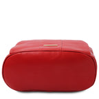 Sac à dos antivol femme ORVIETO en cuir véritable grainé