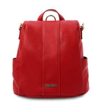 Sac à dos antivol femme ORVIETO en cuir véritable grainé