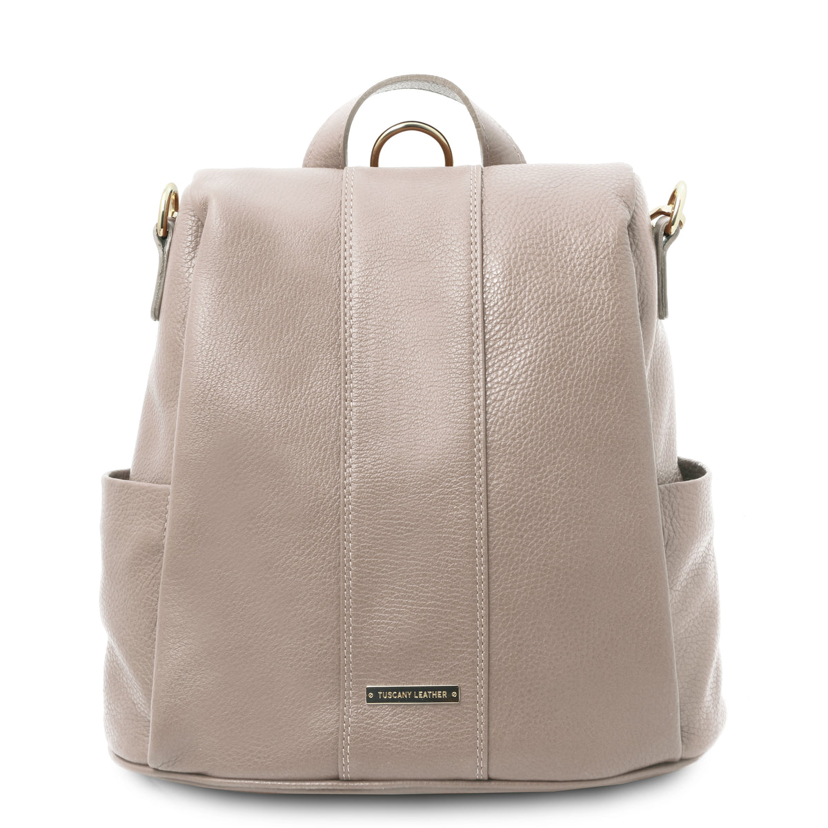 Sac à dos antivol femme ORVIETO en cuir véritable grainé