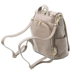 Sac à dos antivol femme ORVIETO en cuir véritable grainé