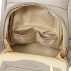 Sac à dos antivol femme ORVIETO en cuir véritable grainé