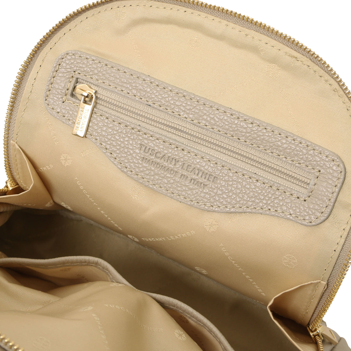 Sac à dos antivol femme ORVIETO en cuir véritable grainé