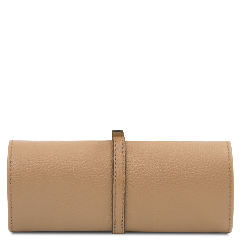 Trousse à bijoux GIOIA en cuir grainé souple