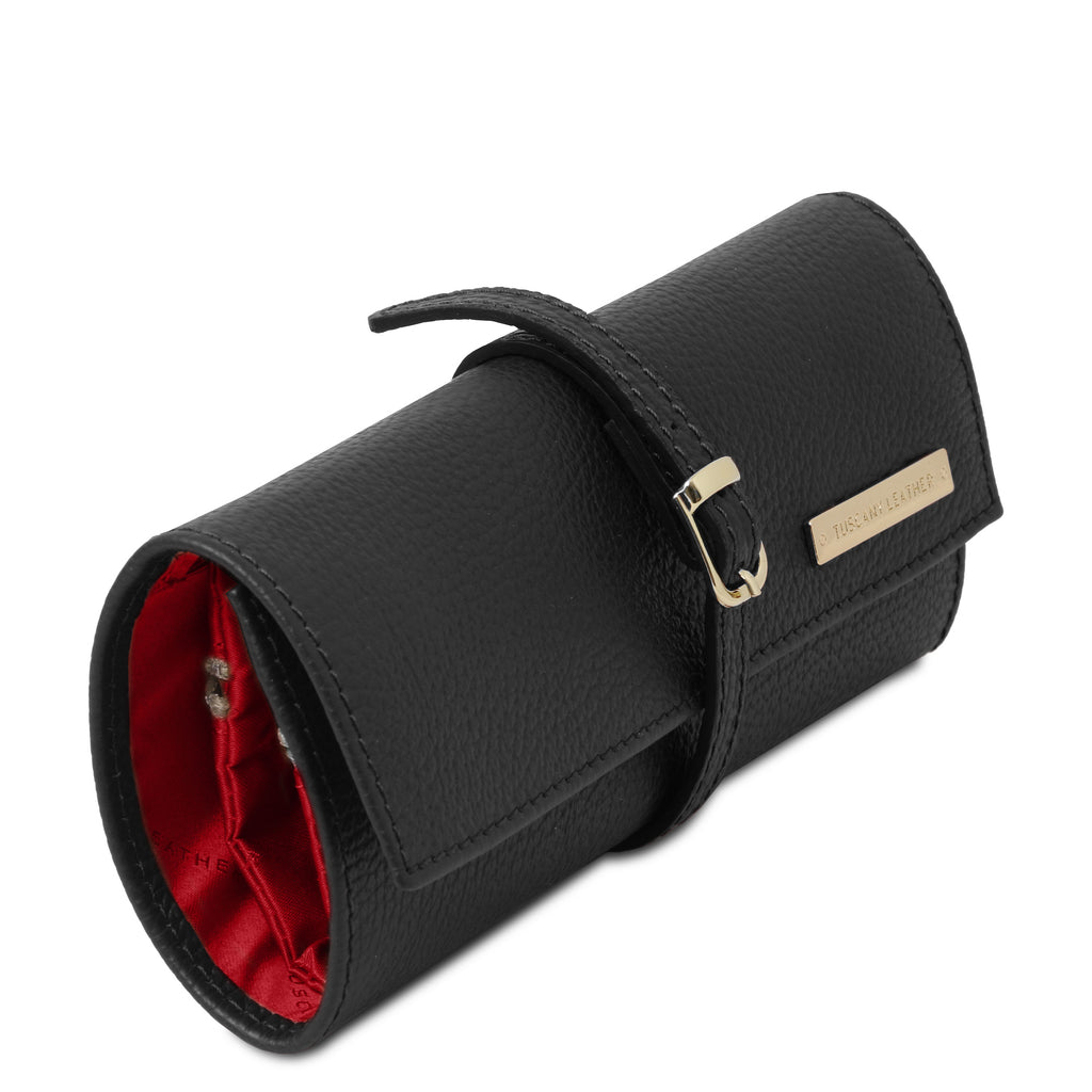 Trousse à bijoux GIOIA en cuir grainé souple