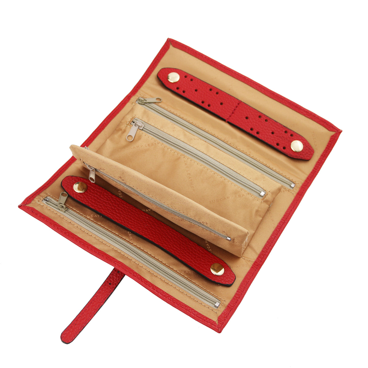 Trousse à bijoux GIOIA en cuir grainé souple