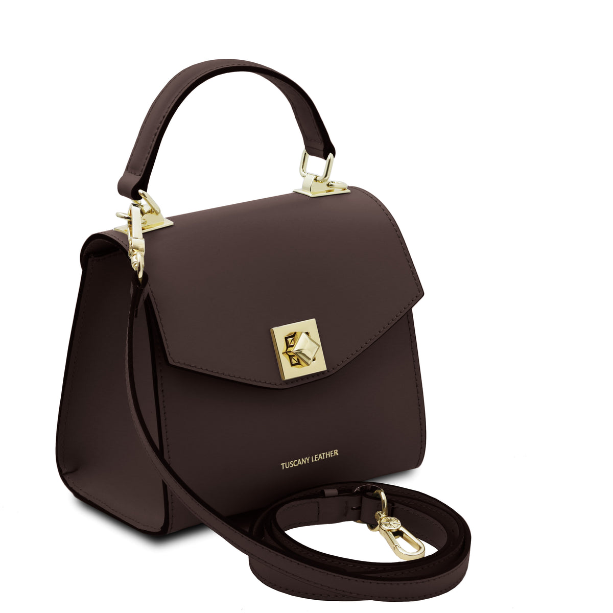 Mini sac à main femme LUMÉA en cuir véritable à fermoir bijo