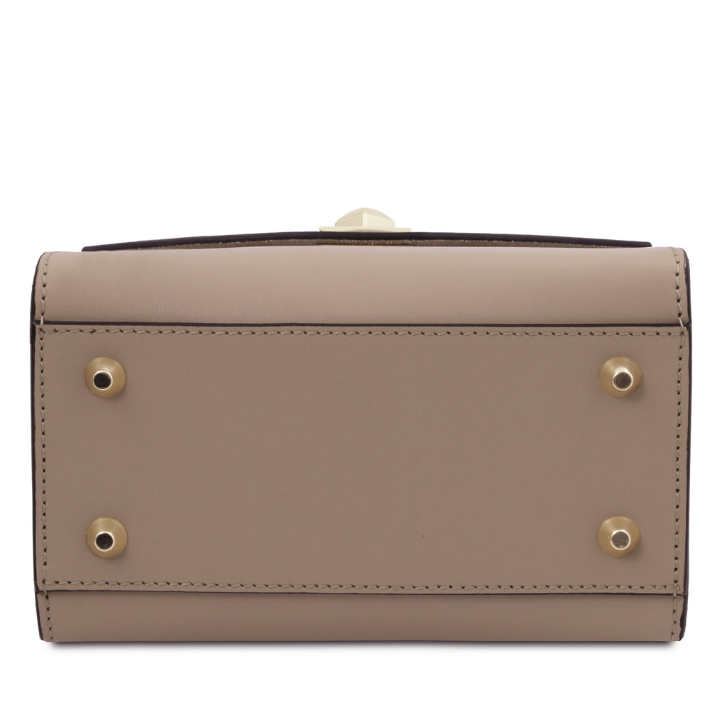 Mini sac à main femme LUMÉA en cuir véritable à fermoir bijo