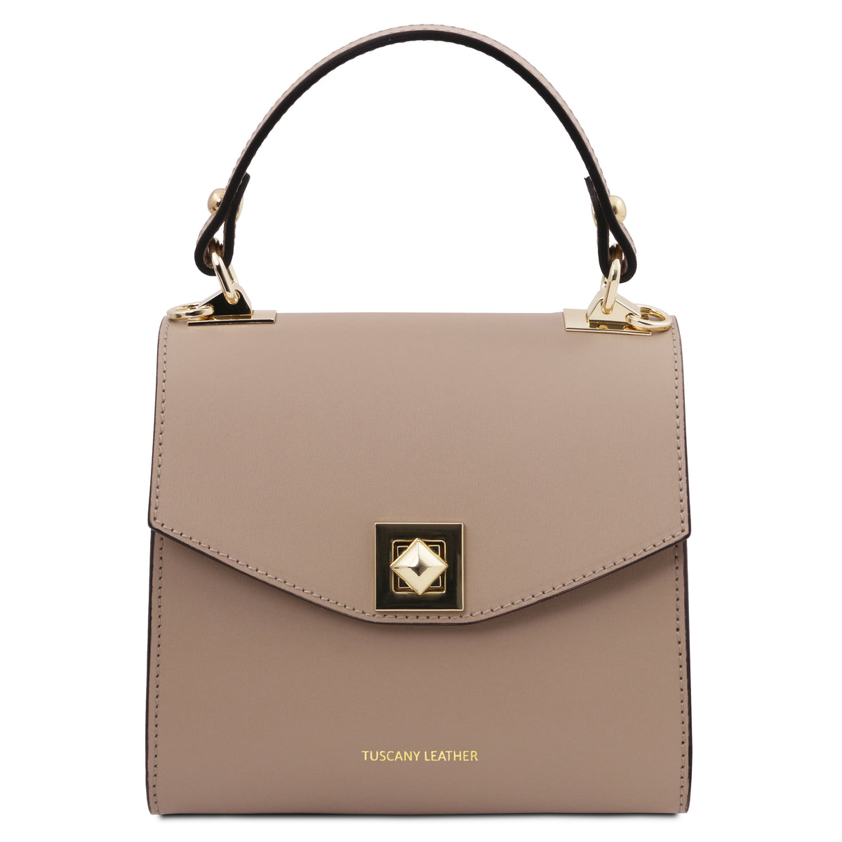 Mini sac à main femme LUMÉA en cuir véritable à fermoir bijo
