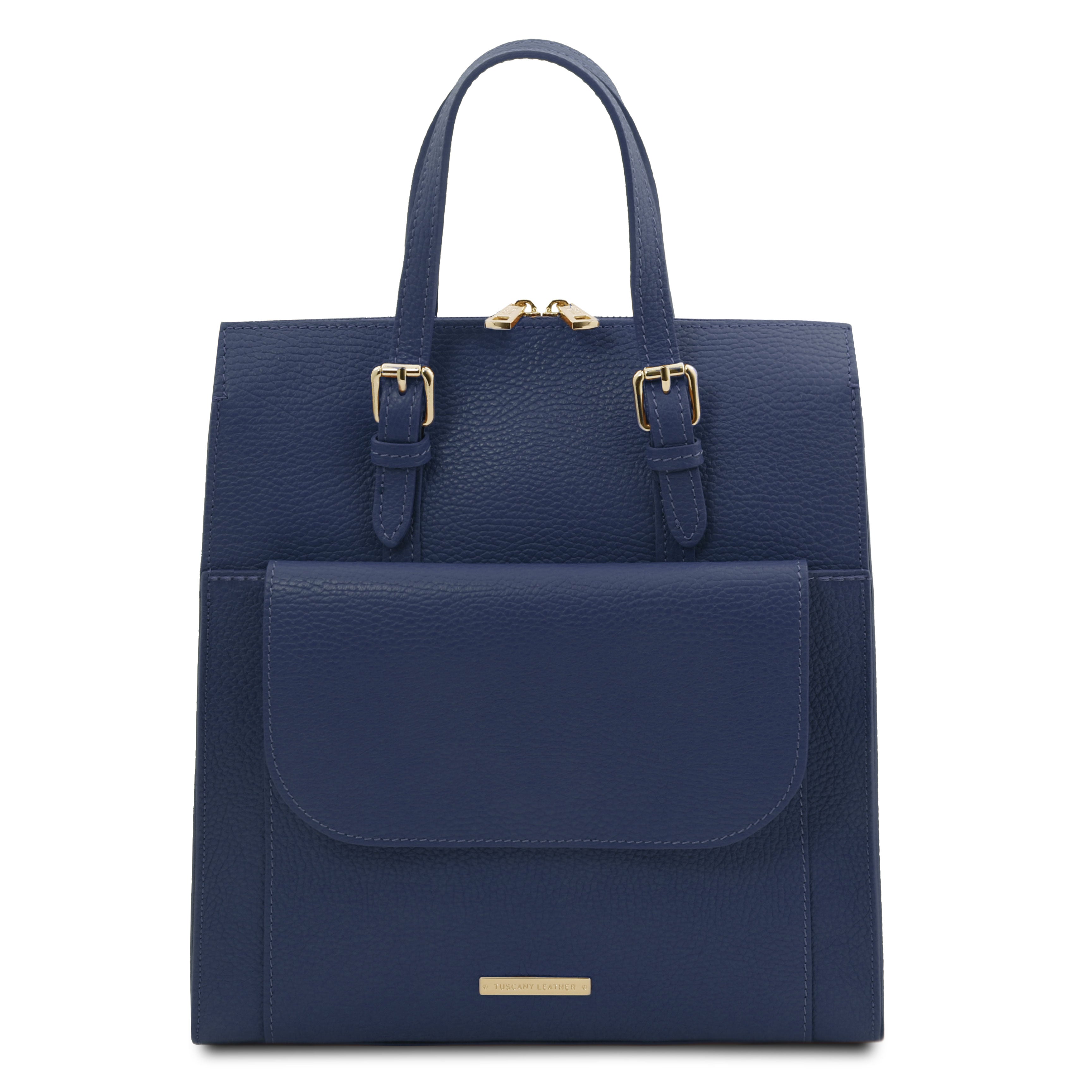 ELARA — Sac à dos en cuir grainé convertible