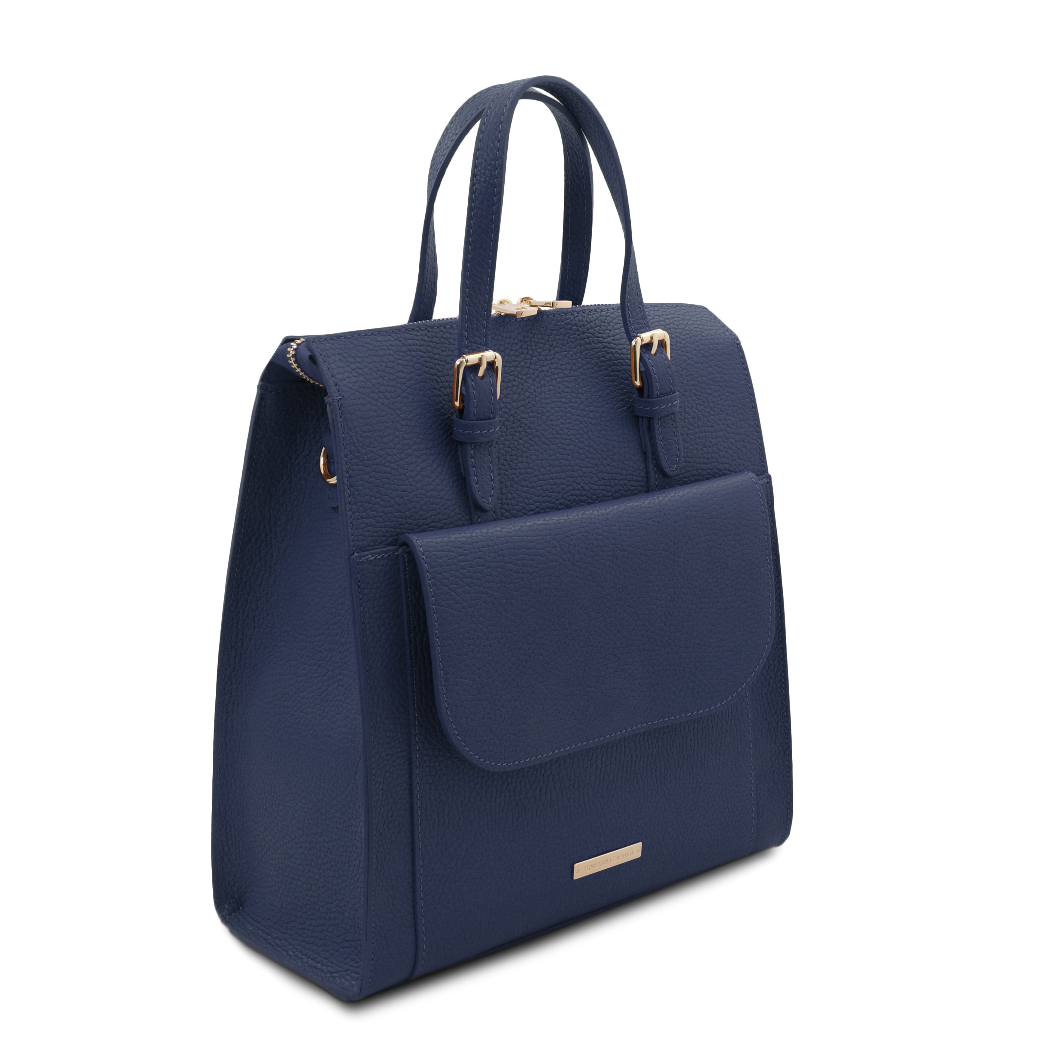 ELARA — Sac à dos en cuir grainé convertible