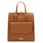 ELARA — Sac à dos en cuir grainé convertible