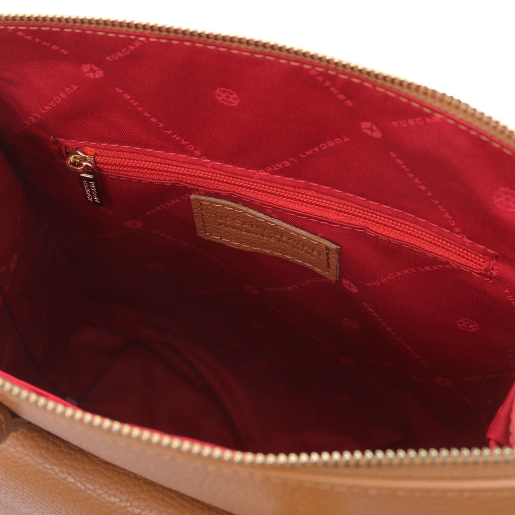 ELARA — Sac à dos en cuir grainé convertible