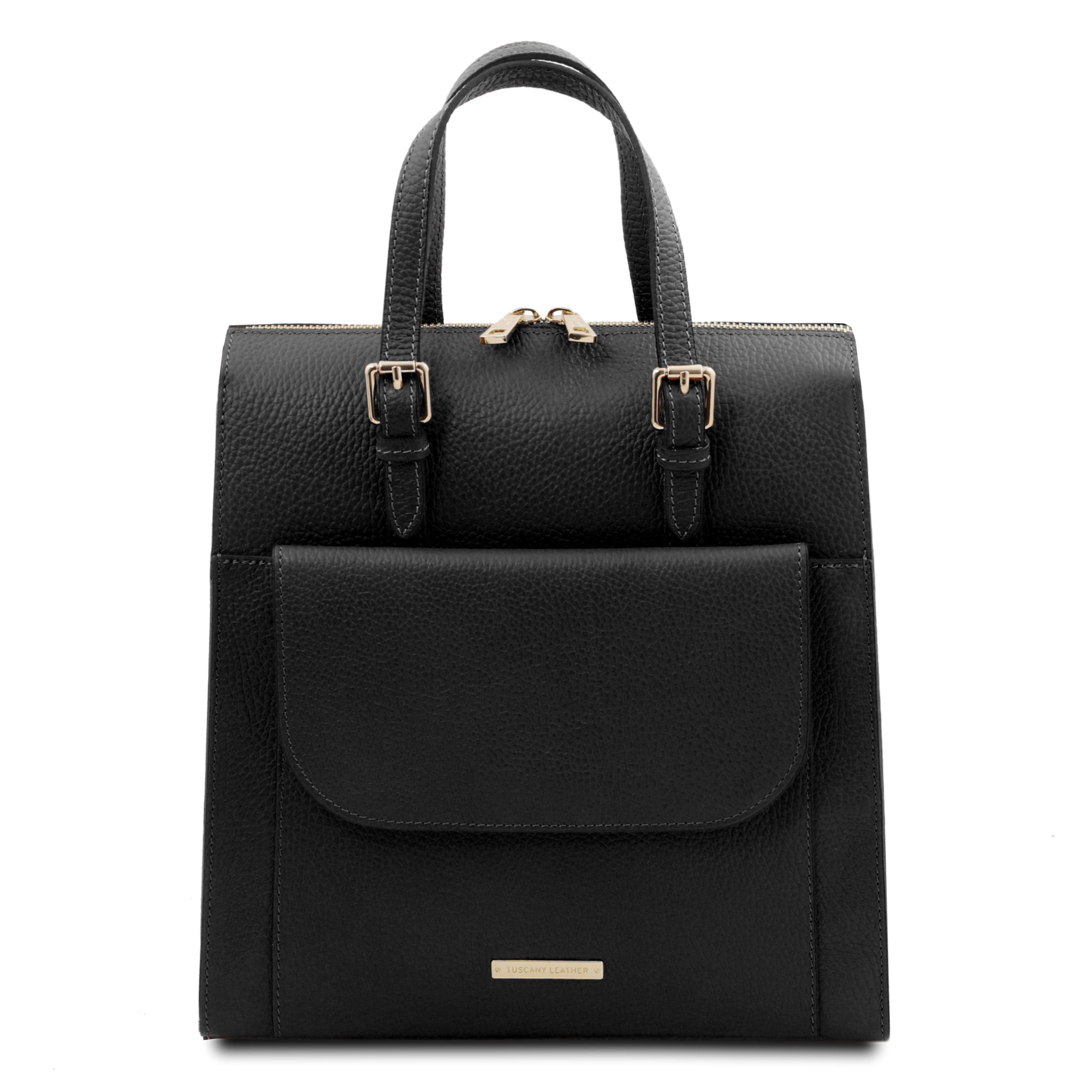 ELARA — Sac à dos en cuir grainé convertible