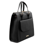 ELARA — Sac à dos en cuir grainé convertible
