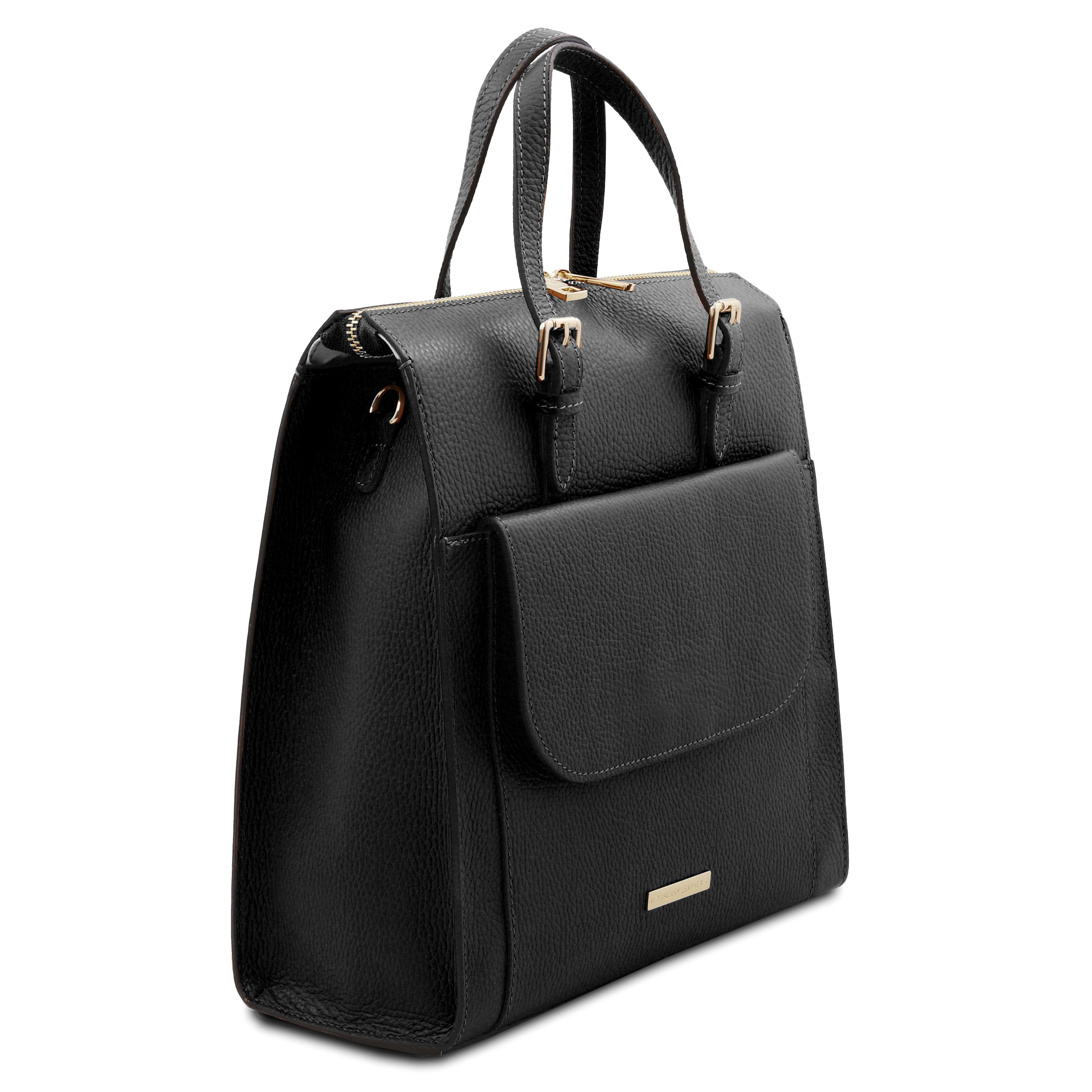 ELARA — Sac à dos en cuir grainé convertible