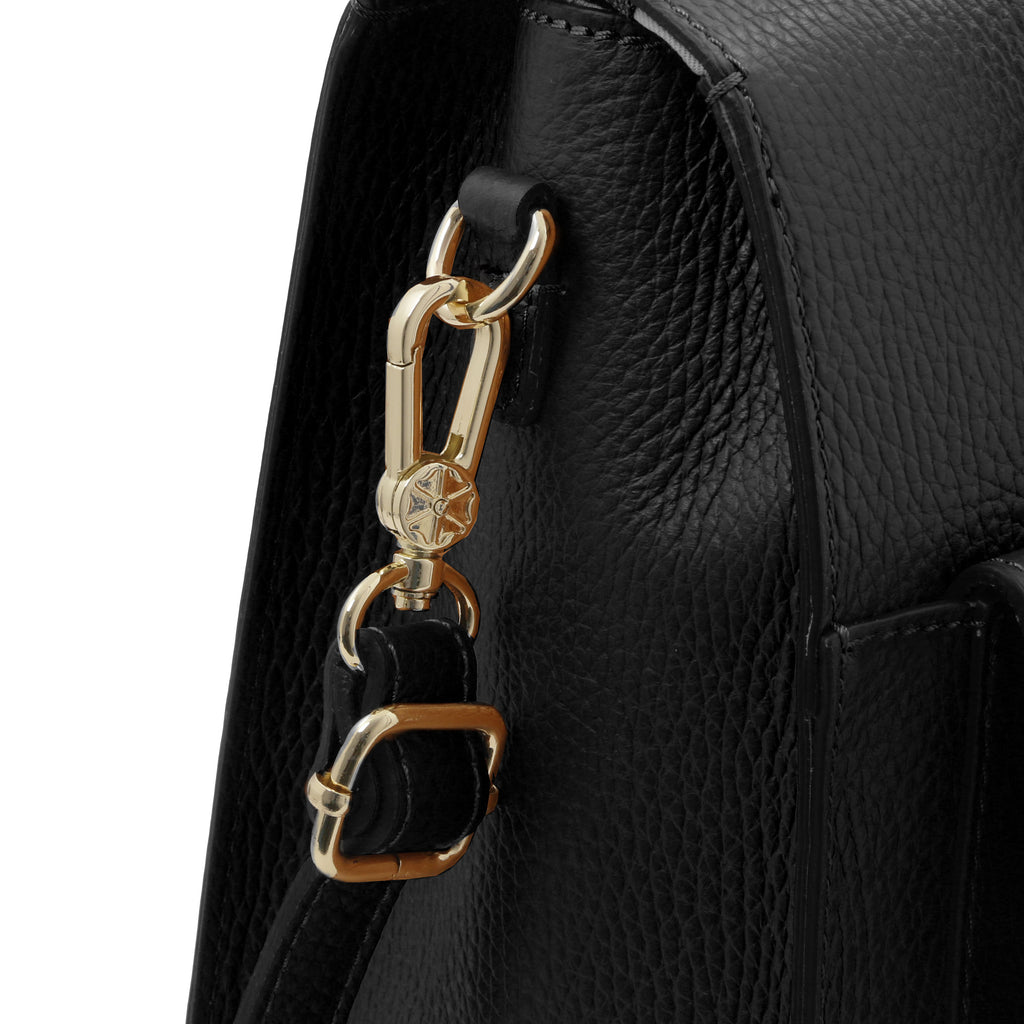 ELARA — Sac à dos en cuir grainé convertible