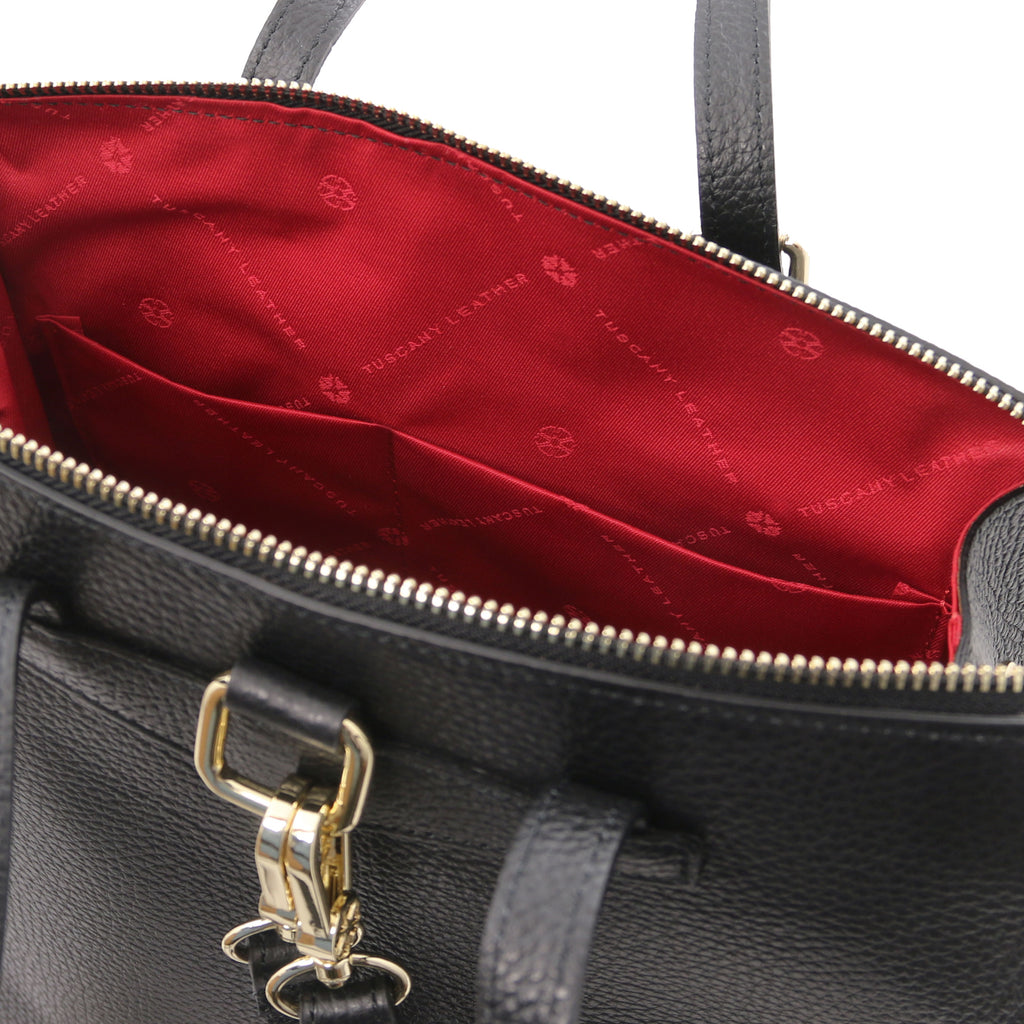 ELARA — Sac à dos en cuir grainé convertible