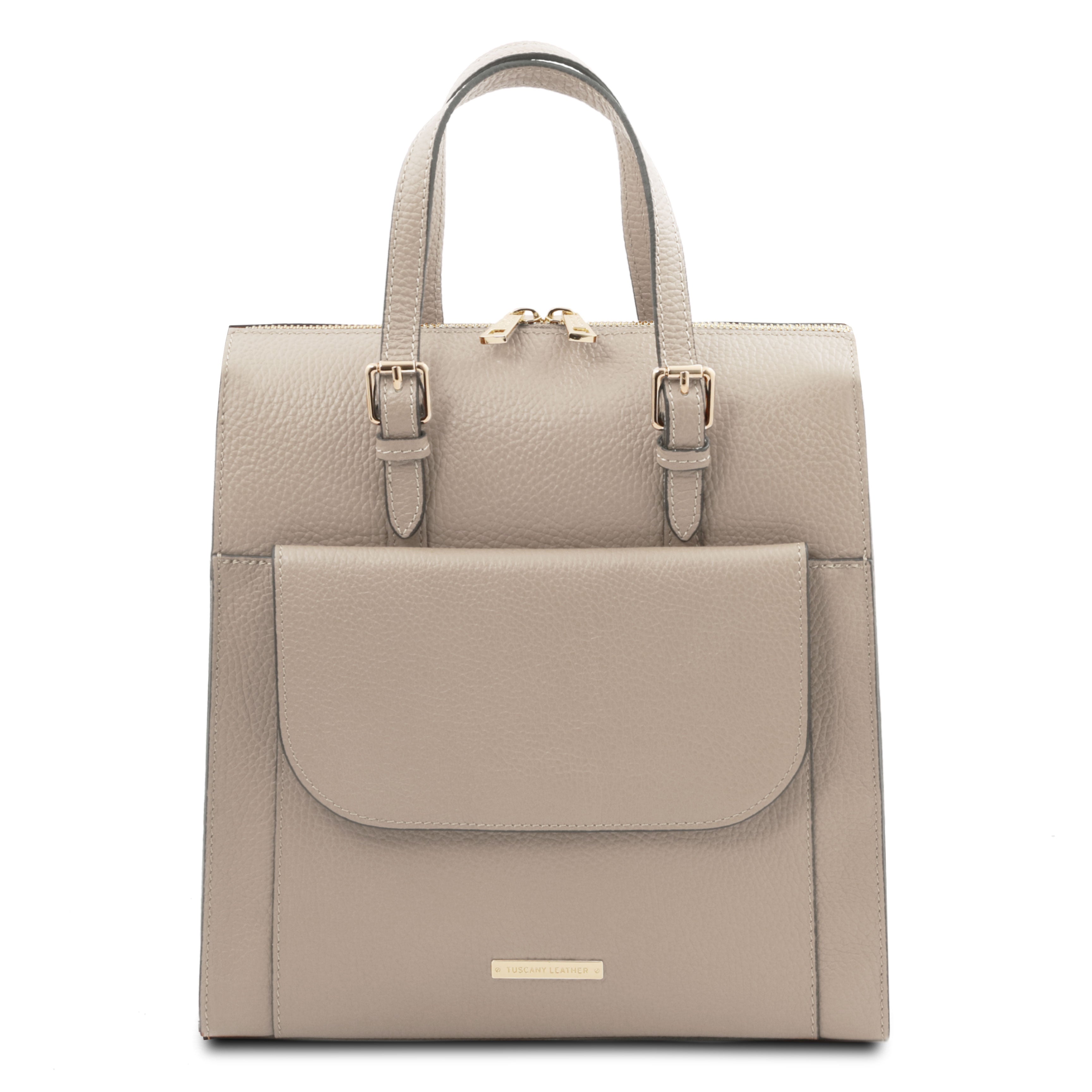 ELARA — Sac à dos en cuir grainé convertible