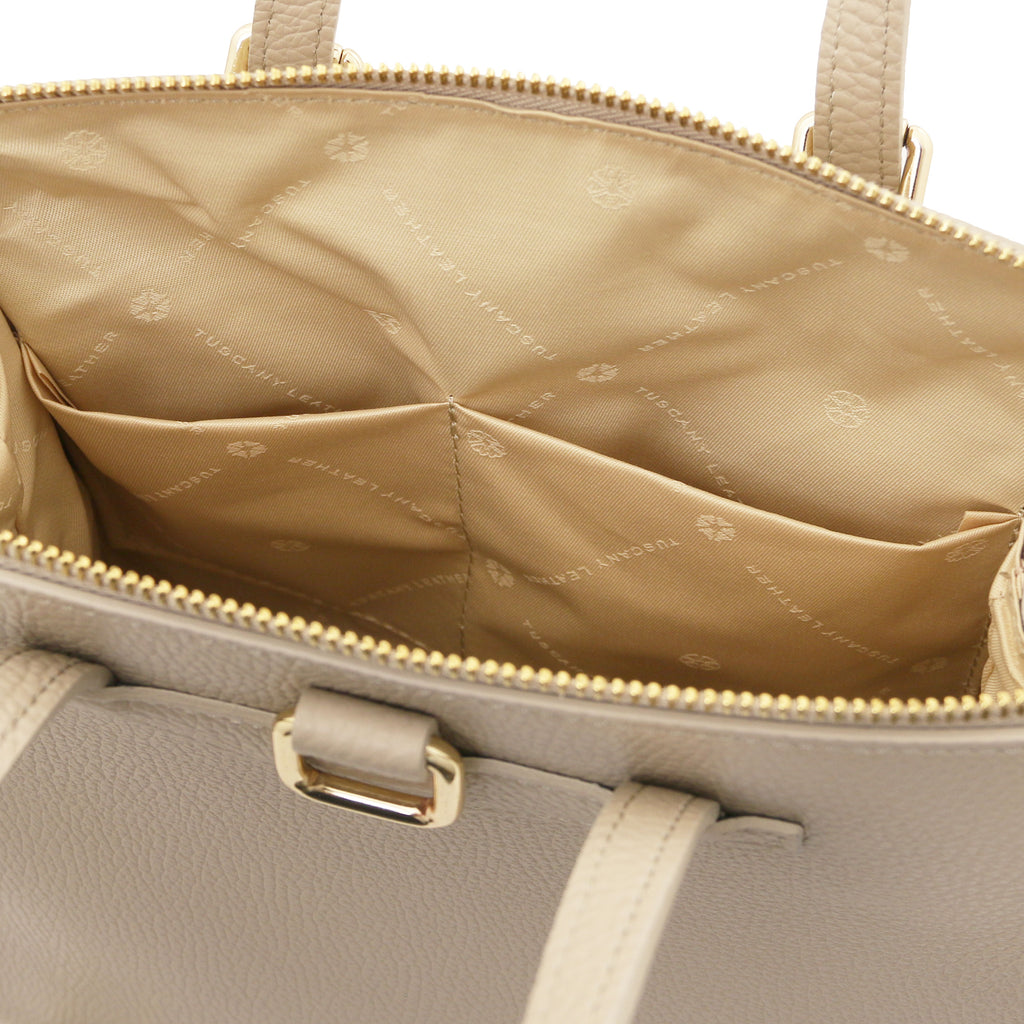 ELARA — Sac à dos en cuir grainé convertible