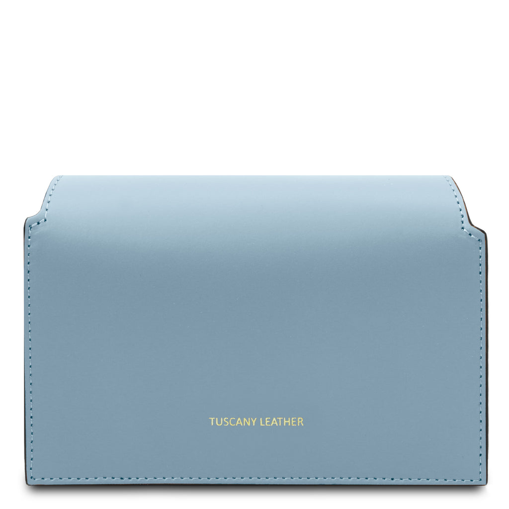 LUMINA — Sac bandoulière en cuir métallisé