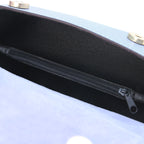 LUMINA — Sac bandoulière en cuir métallisé
