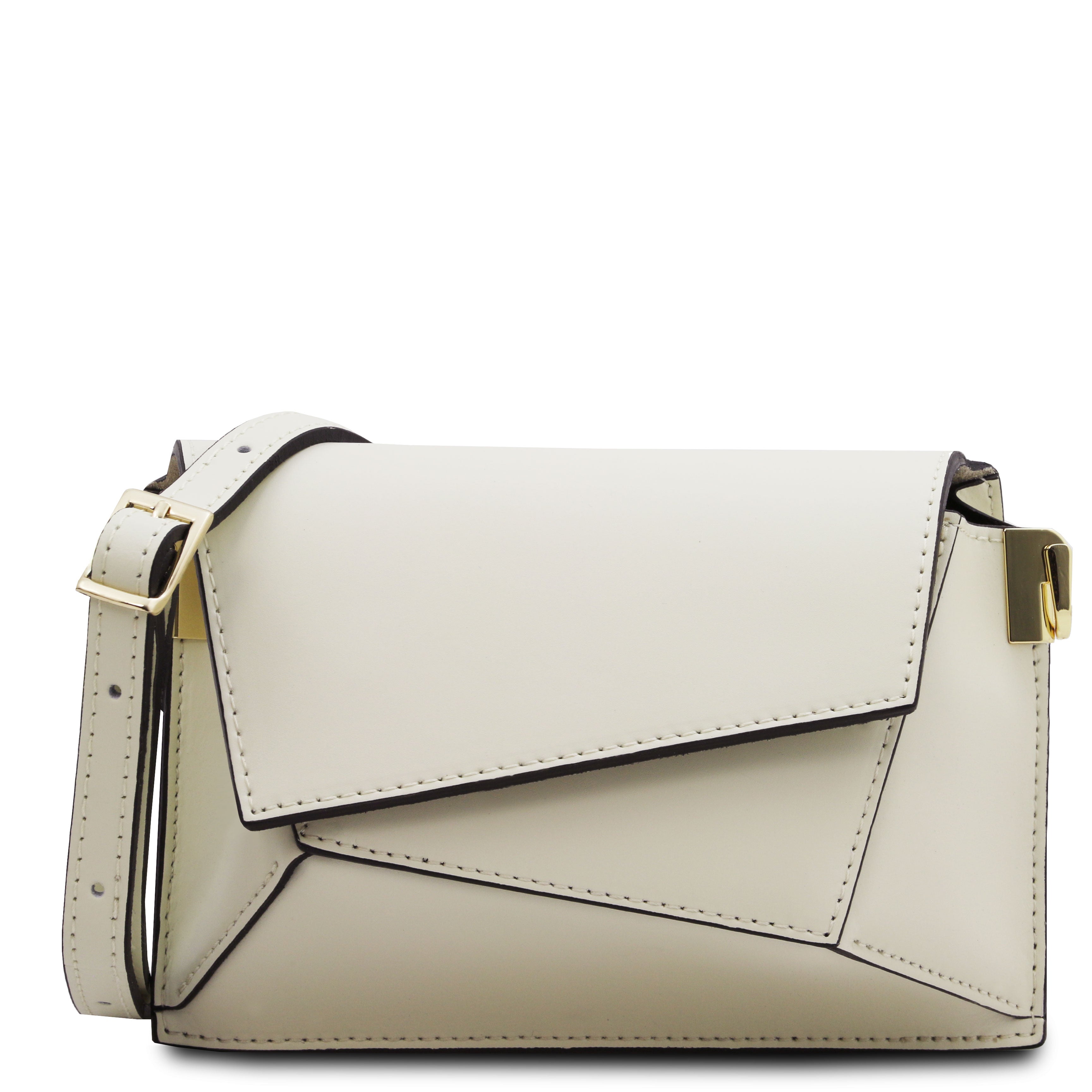 LUMINA — Sac bandoulière en cuir métallisé